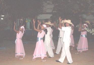 dance in pink and white