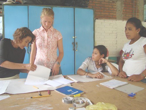 katie with women from San Juan