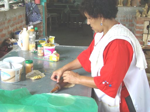 making bread