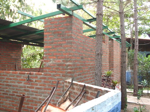 new bakery structure with roof